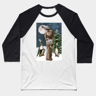 Snowflake Gathering with Friends Baseball T-Shirt